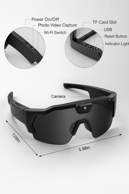 SportVizzio – okulary sportowe z kamerką Full HD